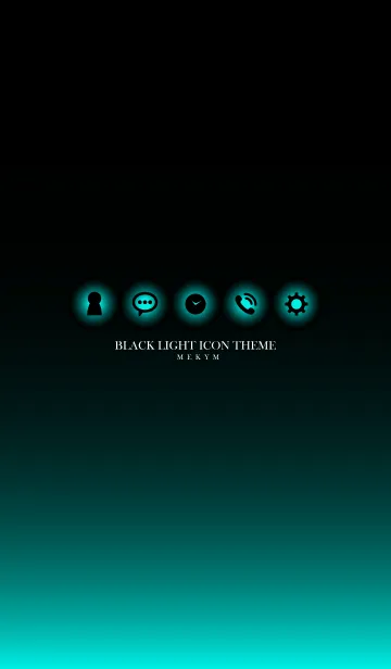 [LINE着せ替え] BLACK LIGHT ICON THEME.MEKYM 21の画像1