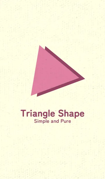 [LINE着せ替え] 三角型の着せかえ Deep Orchid Pinkの画像1