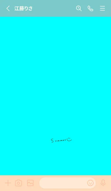 [LINE着せ替え] 夏色ブルー。の画像2