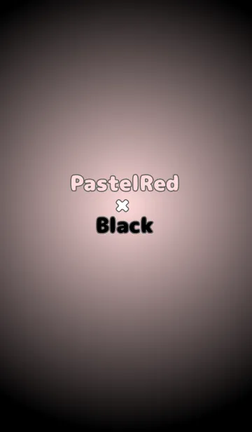 [LINE着せ替え] パステルレッド●ブラック.TKCの画像1