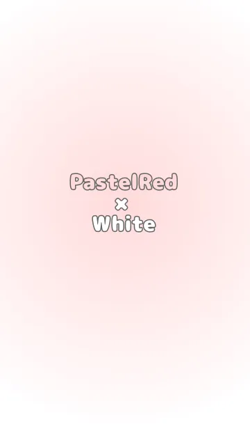 [LINE着せ替え] パステルレッド●ホワイト.TKCの画像1