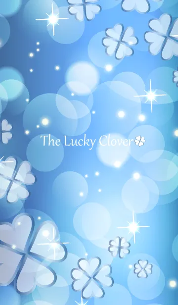 [LINE着せ替え] The Lucky Clover-BLUE-2の画像1