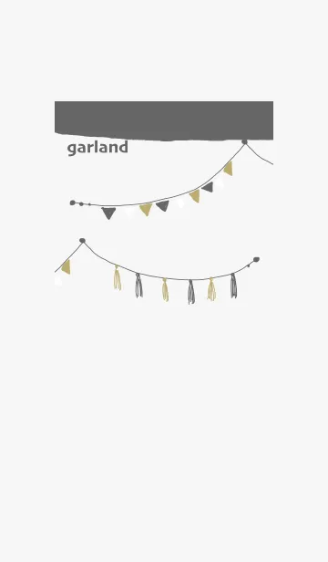 [LINE着せ替え] ガーランド壁飾りの画像1