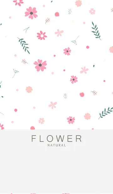 FLOWER WHITE -NATURAL- 2のLINE着せ替え