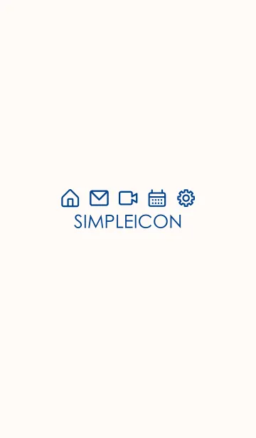 [LINE着せ替え] SIMPLE ICON -PINK BEIGE- 62の画像1