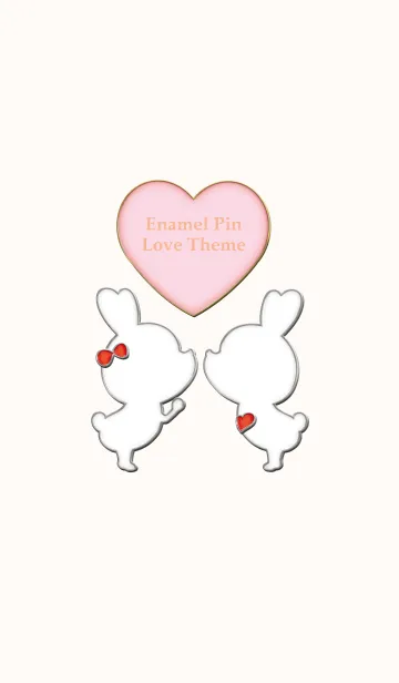 [LINE着せ替え] Enamel Pin LOVE Pair 46の画像1