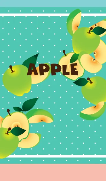 [LINE着せ替え] 青りんご ピンクと水色の画像1