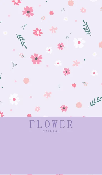 [LINE着せ替え] FLOWER PURPLE -NATURAL- 2の画像1