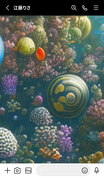 [LINE着せ替え] 熱帯魚の夢#FT44。の画像2