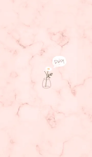 [LINE着せ替え] デイジーマーブル♡babypink10_1の画像1