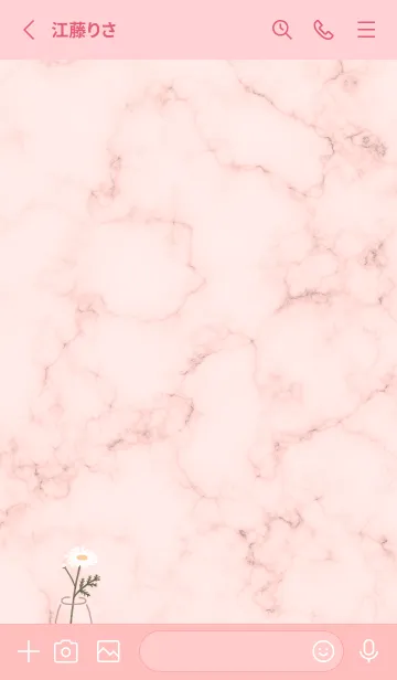 [LINE着せ替え] デイジーマーブル♡babypink10_1の画像2