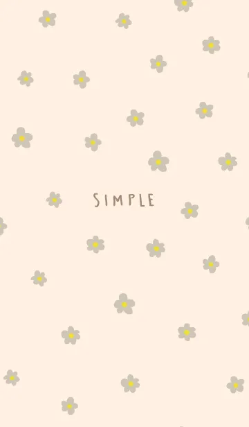 [LINE着せ替え] 茶色い小花14の画像1