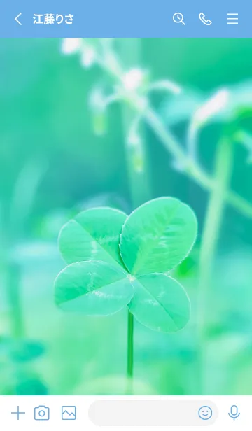 [LINE着せ替え] 四つ葉のクローバー Vintage Lens #6-22の画像2