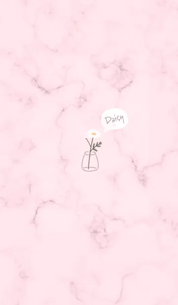 [LINE着せ替え] デイジーマーブル♡pink11_1の画像1