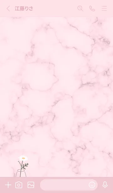 [LINE着せ替え] デイジーマーブル♡pink11_1の画像2