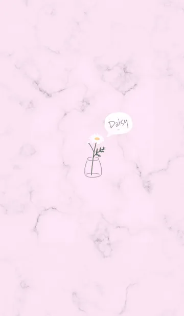 [LINE着せ替え] デイジーマーブル♡pinkpurple12_1の画像1