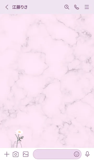 [LINE着せ替え] デイジーマーブル♡pinkpurple12_1の画像2