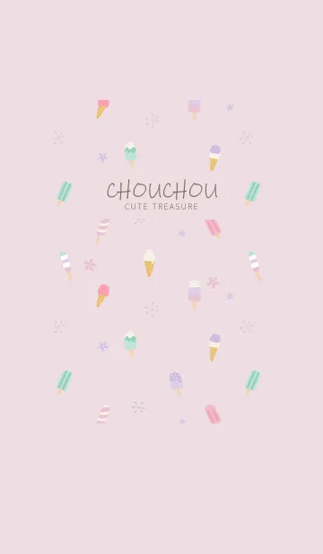 [LINE着せ替え] CHOUCHOU ice pinkの画像1