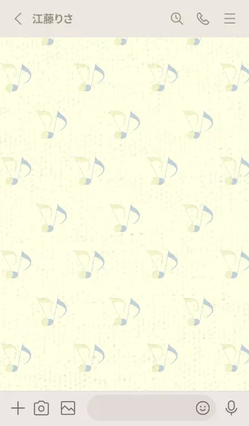 [LINE着せ替え] Clef dot エッグシェルの画像2