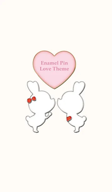 Enamel Pin LOVE Pair 47の着せ替えメイン画像