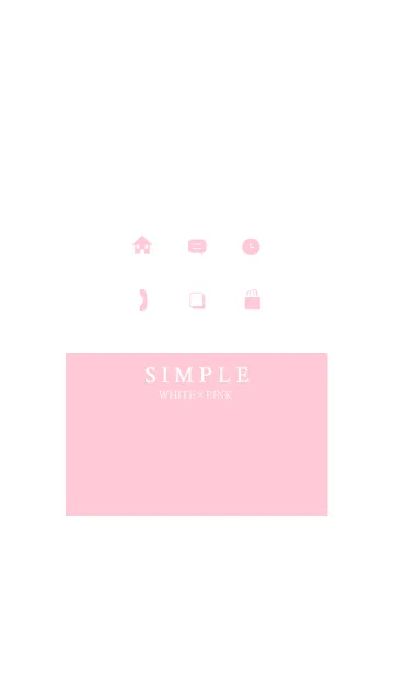 シンプル/ホワイト&ピンクの着せ替えメイン画像