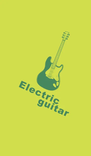 [LINE着せ替え] ELECTRIC GUITAR CLR レタスグリーンの画像1