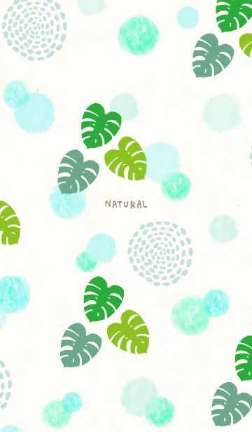 [LINE着せ替え] 夏 水彩丸6の画像1