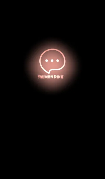 [LINE着せ替え] Salmon Pink Neon Theme V4 (JP)の画像1