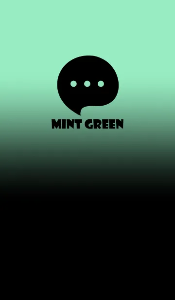 [LINE着せ替え] Black & Mint Green Theme V4 (JP)の画像1