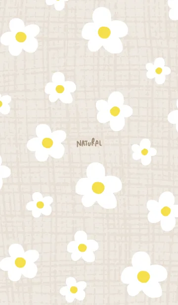 [LINE着せ替え] 北欧風 白い花21の画像1