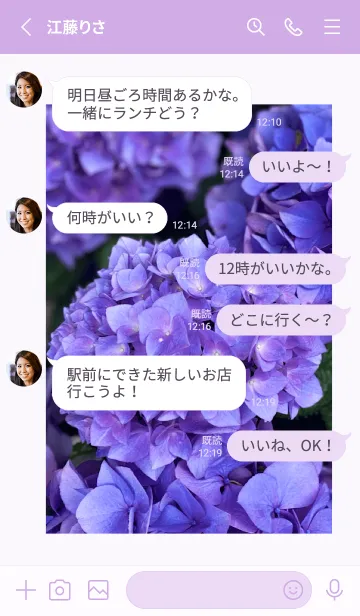 [LINE着せ替え] 紫陽花-日本の風景3の画像3