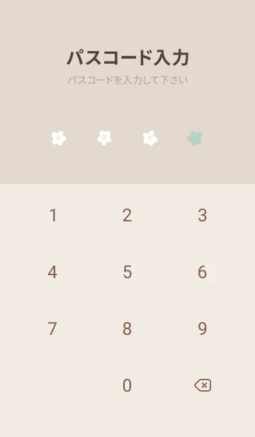 [LINE着せ替え] Floret Pattern - VSC 01-01 グリーンの画像4