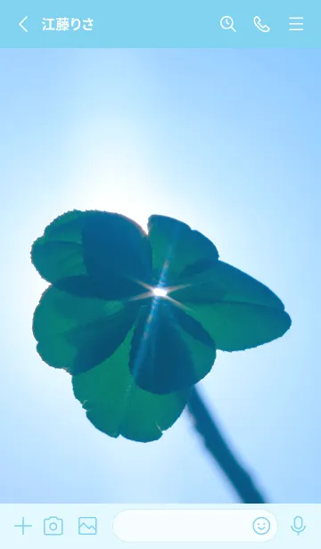 [LINE着せ替え] 七つ葉のクローバー 無限の幸福 #2-2の画像2