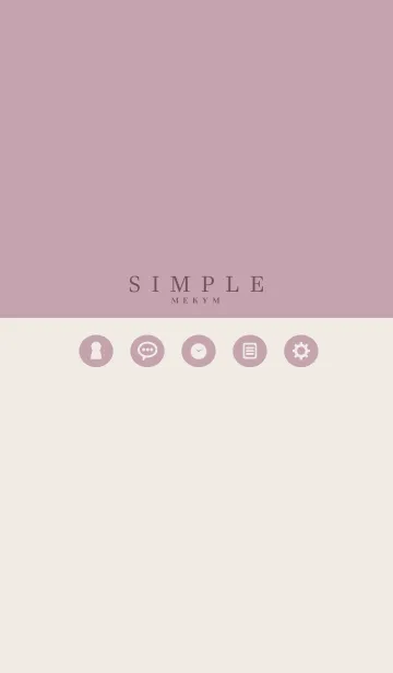 SIMPLE ICON PINK - MEKYM 10のLINE着せ替え