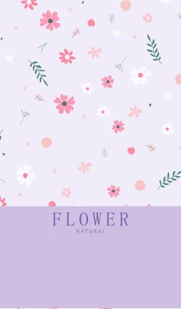 [LINE着せ替え] FLOWER PURPLE -NATURAL- 3の画像1