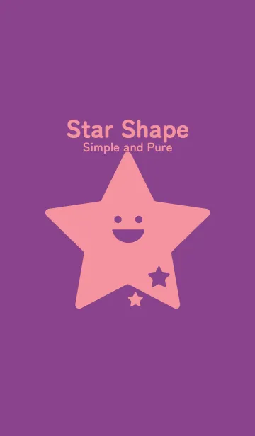 [LINE着せ替え] 星型の着せかえ アマランスパープルの画像1