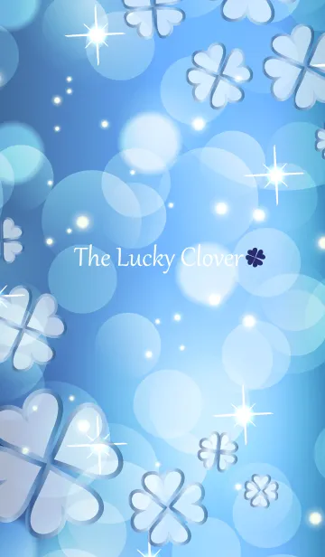 [LINE着せ替え] The Lucky Clover-BLUE-4の画像1