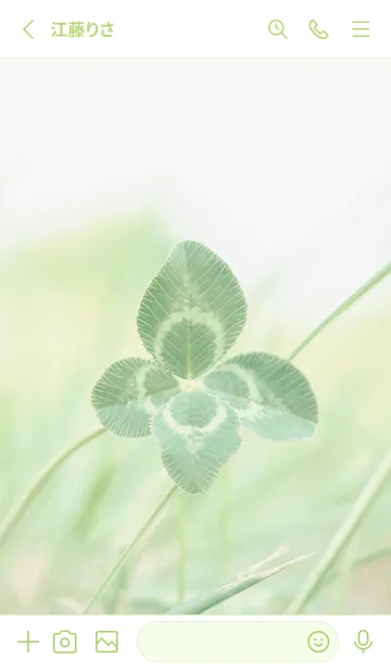 [LINE着せ替え] 四つ葉のクローバー Vintage Lens #10-22の画像2