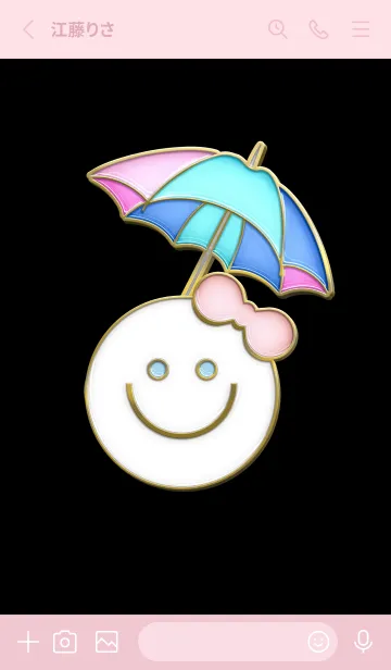 [LINE着せ替え] Enamel Pin Smaile 47の画像2