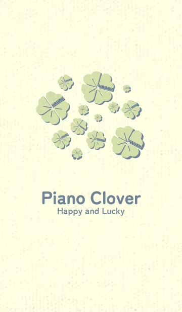 [LINE着せ替え] Piano clover リードグリーンの画像1