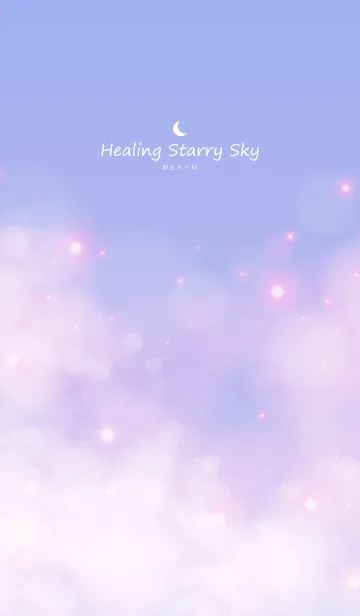 [LINE着せ替え] Healing starry sky Blue&Purpleの画像1