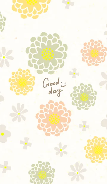 [LINE着せ替え] 和紙に花13の画像1