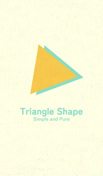 [LINE着せ替え] 三角型の着せかえ 支子色の画像1