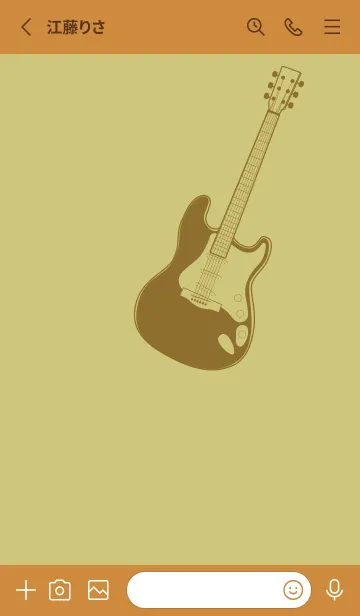 [LINE着せ替え] ELECTRIC GUITAR CLR コロニアルイエローの画像2