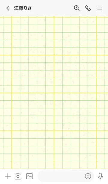 [LINE着せ替え] 方眼紙 ノーマル  菜の花色の画像2