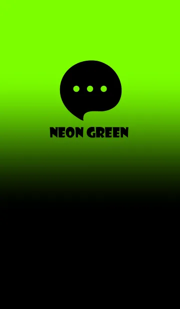 [LINE着せ替え] Black & Neon Green Theme V4 (JP)の画像1