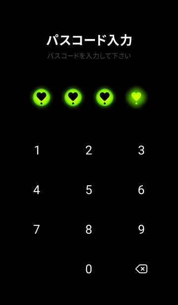 [LINE着せ替え] Black & Neon Green Theme V4 (JP)の画像4