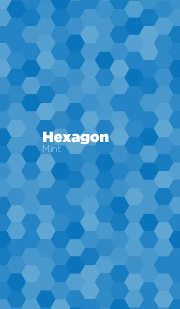 [LINE着せ替え] Hexagon / Blue / ブルー / 青の画像1