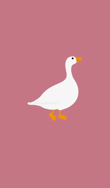 [LINE着せ替え] 短いガチョウ！とてもかわいい（薔薇粉）の画像1
