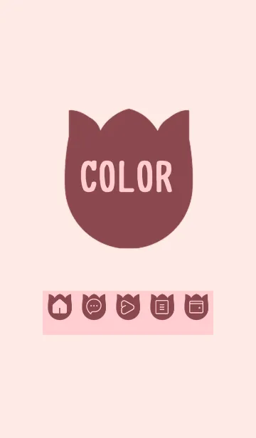 [LINE着せ替え] pink color R27の画像1